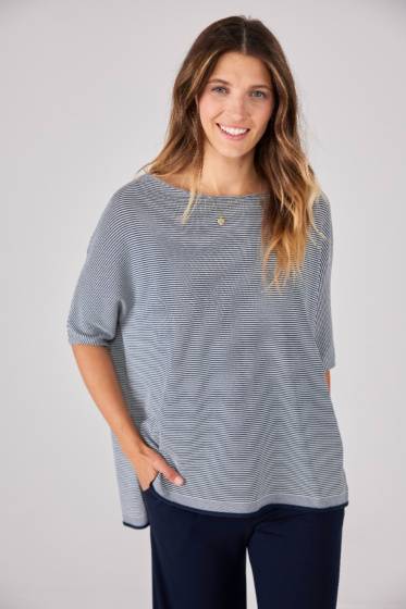 Lieblingsstück 3/4 Arm Strickshirt mit Schlitz Bis zu 50% Rabatt