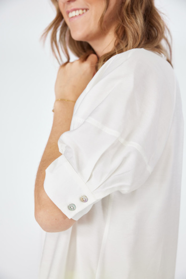 Lieblingsstück Bluse mit kurzem Raglan-Ärmel Bis zu 60% Rabatt