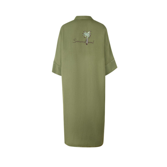 Lieblingsstück Leinenkleid mit Hemdkragen Sonderangebot der Fabrik