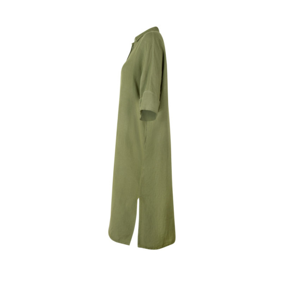 Lieblingsstück Leinenkleid mit Hemdkragen Sonderangebot der Fabrik