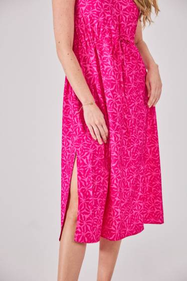 Lieblingsstück Ärmelloses Kleid mit Blumenprint Riesige Rabatte