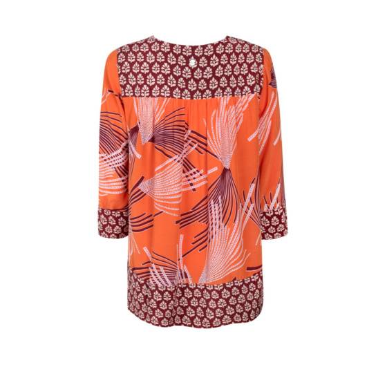 Lieblingsstück 3/4 Arm-Bluse mit Bordüre Kostenloser Versand international