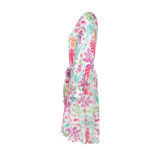 Lieblingsstück Puffärmelkleid mit Paradise Print Black Friday Preise