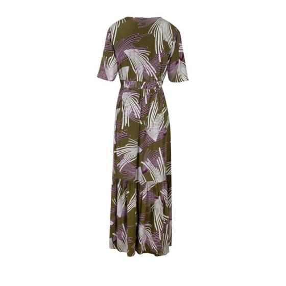 Lieblingsstück Maxikleid mit Gummizug und Print 50% Rabatt für begrenzte Zeit