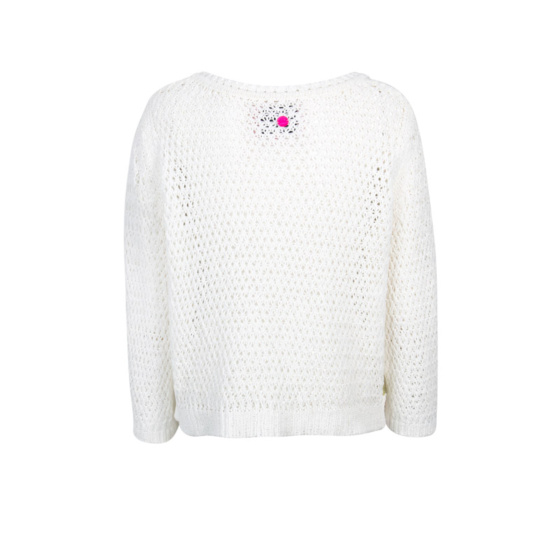 Lieblingsstück Lochstrick Pullover mit V-Ausschnitt Online