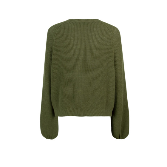 Lieblingsstück Strickjacke mit Puffarm und Rippenstruktur Outlet