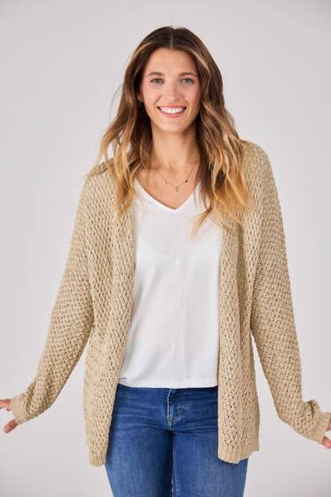 Lieblingsstück Strickjacke mit Strukturmuster Auslauf