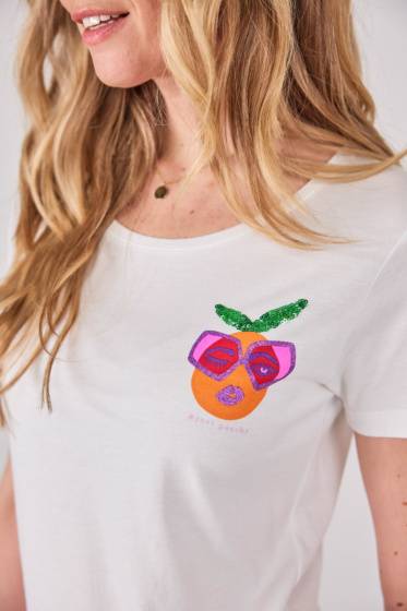 Lieblingsstück T-Shirt tailliert Frontmotiv im Angebot