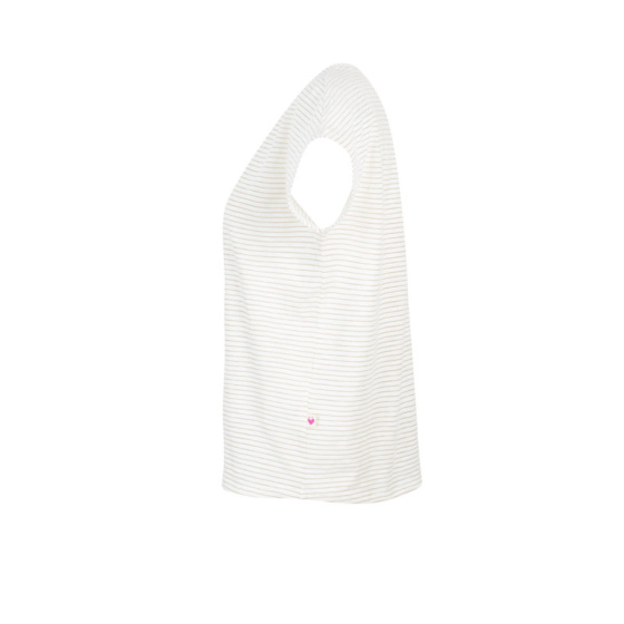 Lieblingsstück Gestreiftes T-Shirt mit V-Ausschnitt Fabrikpreis