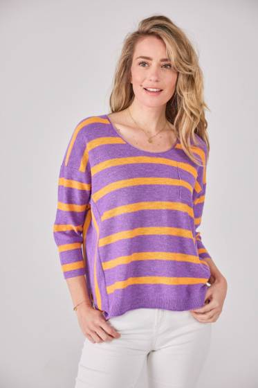 Lieblingsstück Pullover Brusttasche und Streifen Black Friday