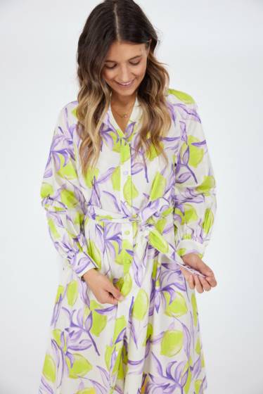 Lieblingsstück Durchgeknöpftes Kleid mit Lemon Print Muttertagsangebot