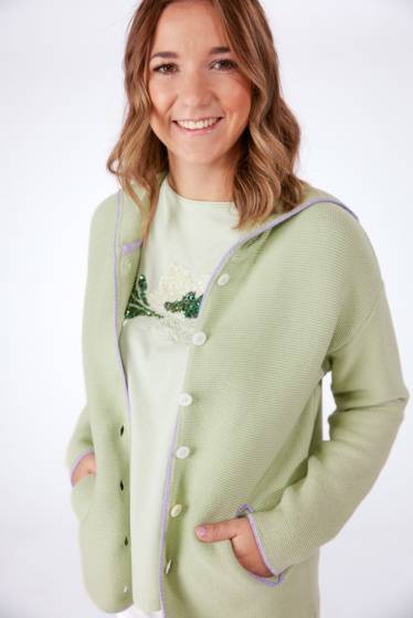 Lieblingsstück Trachtenjacke mit Kapuze und Rippensaum hinten Online Outlet