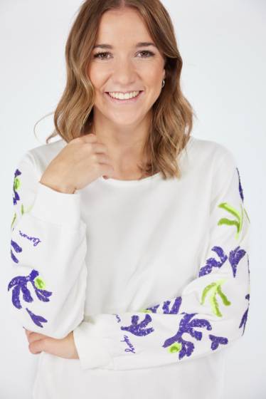 Lieblingsstück Sweatshirt mit Pailletten Motiv Räumungsverkauf