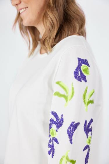 Lieblingsstück Sweatshirt mit Pailletten Motiv Räumungsverkauf