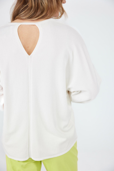 Lieblingsstück Pullover mit Mittelnaht und Cut Out Tägliche Deals