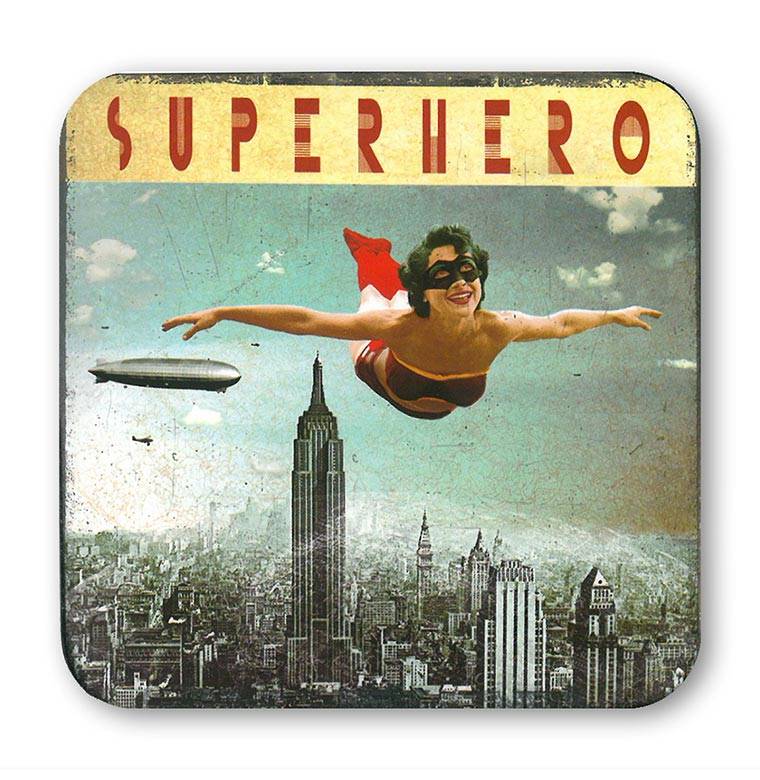 ﻿Logoshirt Superhero - Woman - Untersetzer