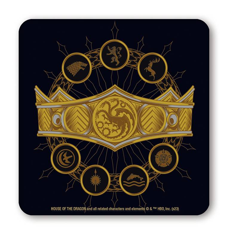 Logoshirt Game of Thrones - Targaryen Krone - House of the Dragon - Untersetzer