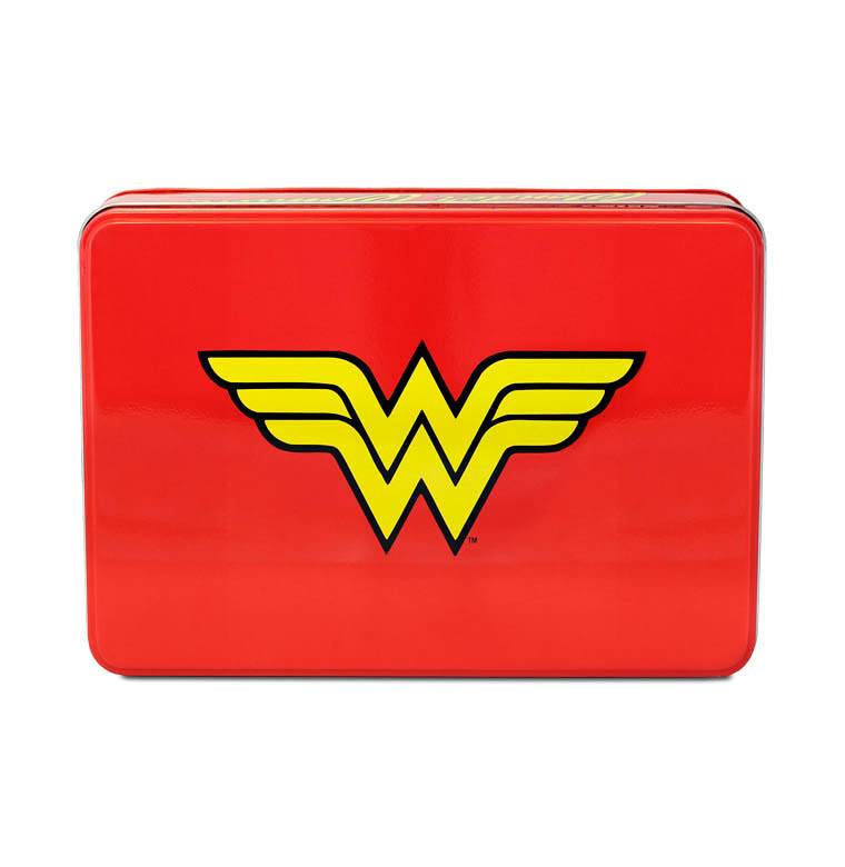 Logoshirt Wonder Woman - Logo - DC Comics - Blechdose mit abnehmbarem Deckel Räumungsverkauf