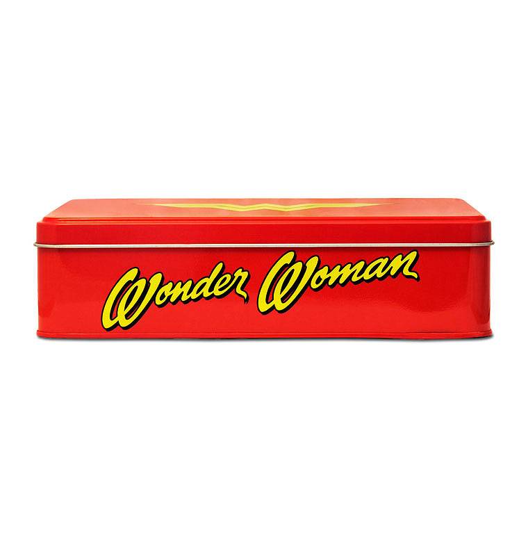 Logoshirt Wonder Woman - Logo - DC Comics - Blechdose mit abnehmbarem Deckel Räumungsverkauf