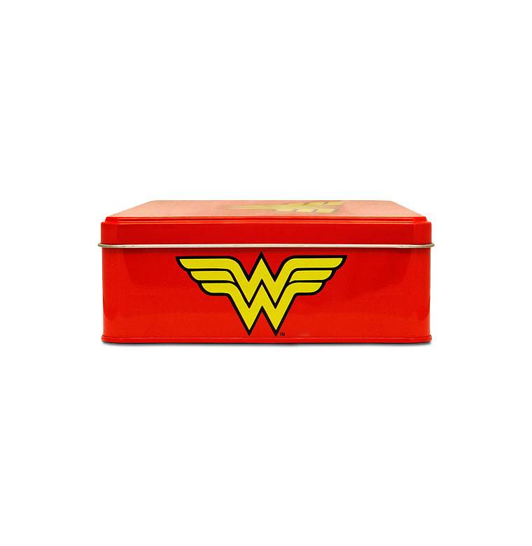 Logoshirt Wonder Woman - Logo - DC Comics - Blechdose mit abnehmbarem Deckel Räumungsverkauf