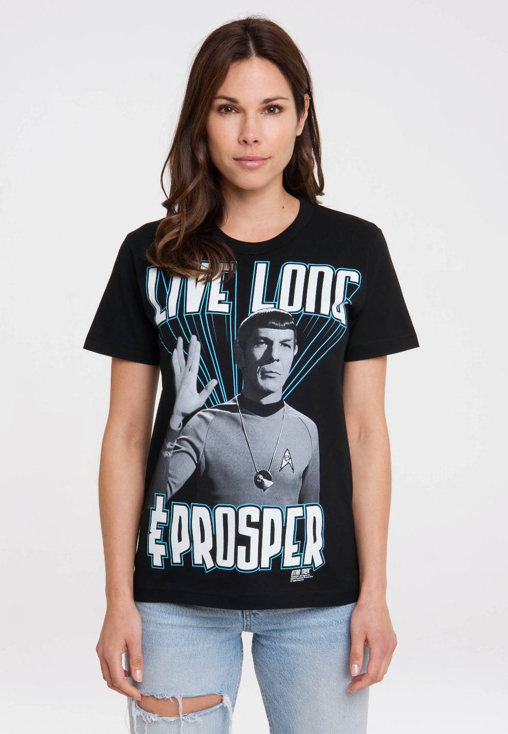 Logoshirt Star Trek - Spock - Live Long And Prosper - T-Shirt Print - Damen Letzter Tag