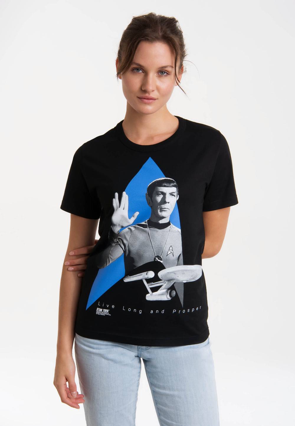Logoshirt Star Trek - Spock - USS Enterprise Logo - T-Shirt Print - Damen Bis zu 50% Rabatt