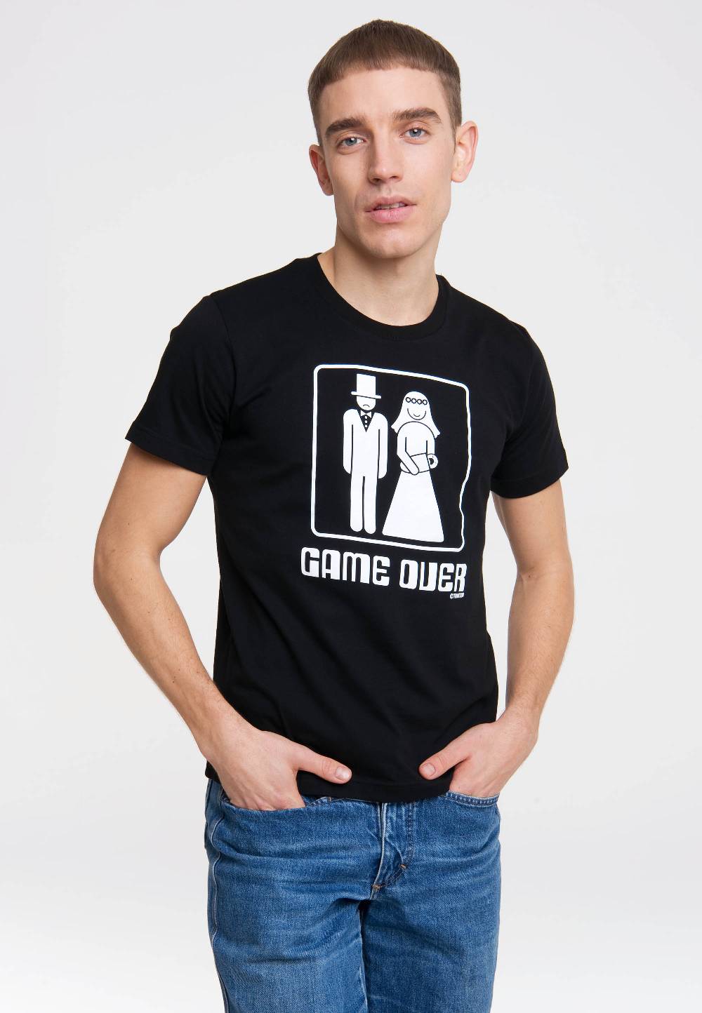 Logoshirt Game Over - Hochzeit - T-Shirt Print Nur für heute