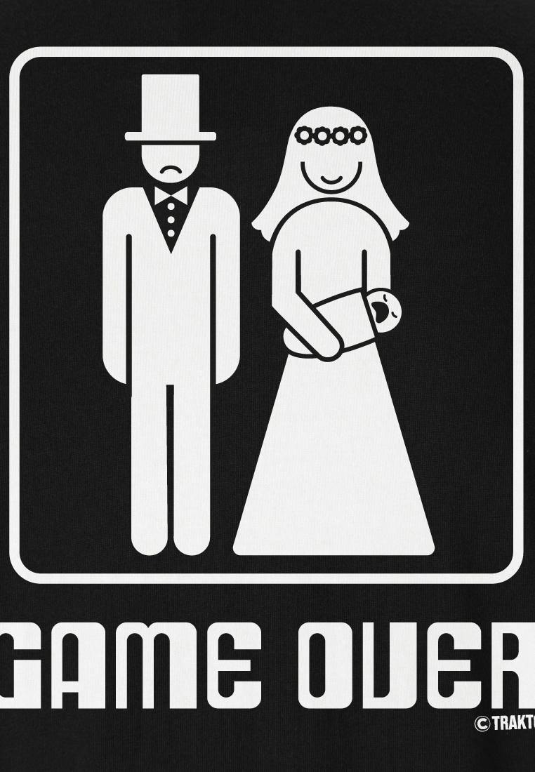 Logoshirt Game Over - Hochzeit - T-Shirt Print Nur für heute
