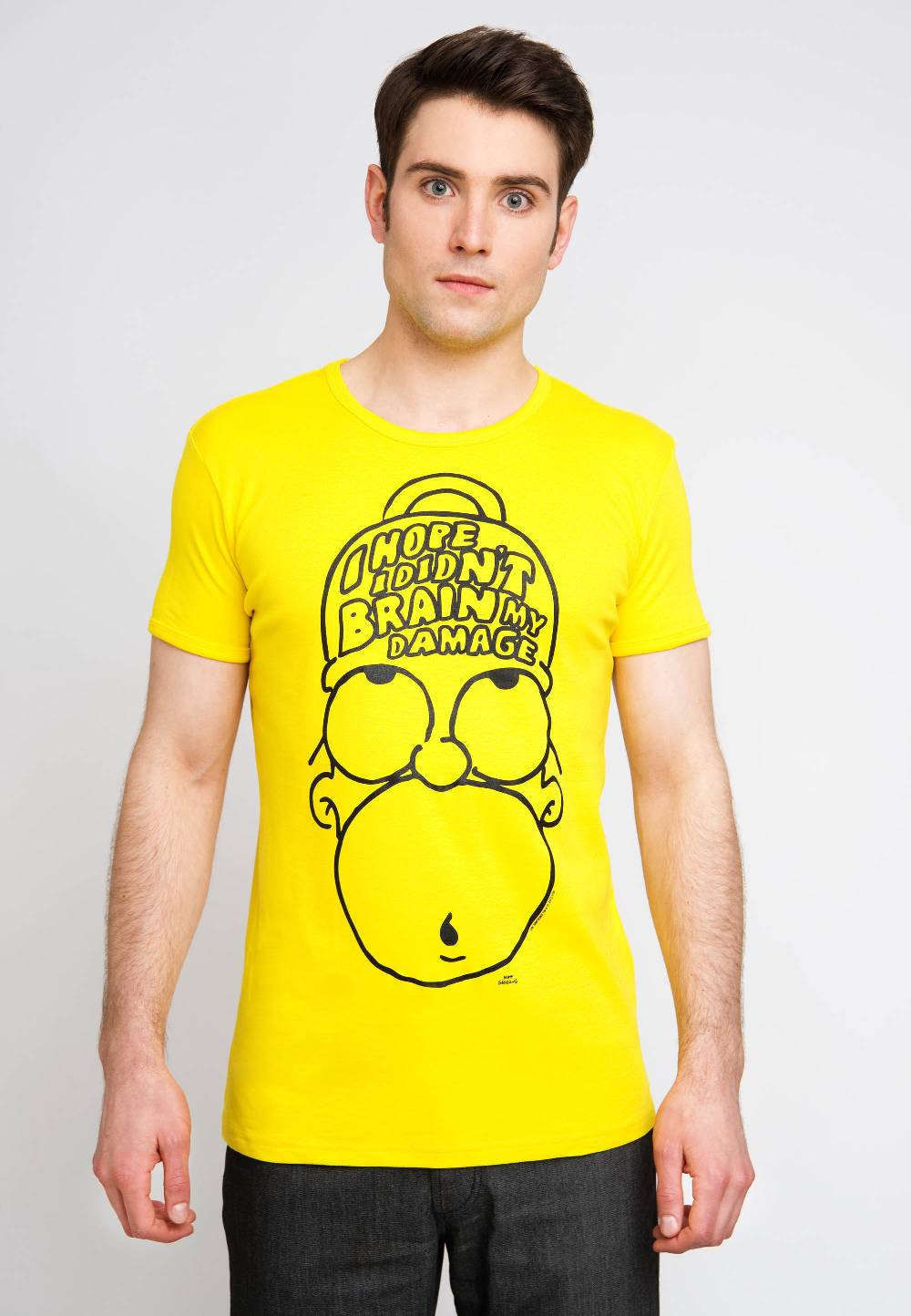 Logoshirt The Simpsons - Homer Simpson - Brain My Damage - T-Shirt Print - Herren Super Rabatt