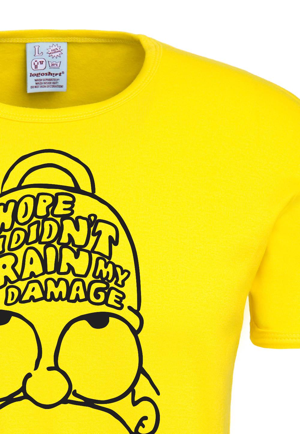 Logoshirt The Simpsons - Homer Simpson - Brain My Damage - T-Shirt Print - Herren Super Rabatt