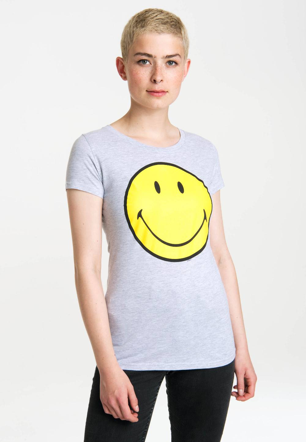 Logoshirt Original Smiley Face - Happy - T-Shirt Print - Damen Kostenloser Versand international
