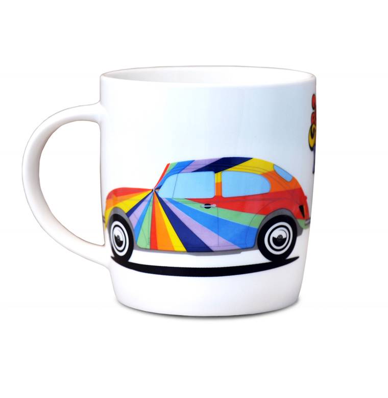 Logoshirt VW - Käfer - Streifen - Love That Bug - Kaffeebecher Neueste Stile
