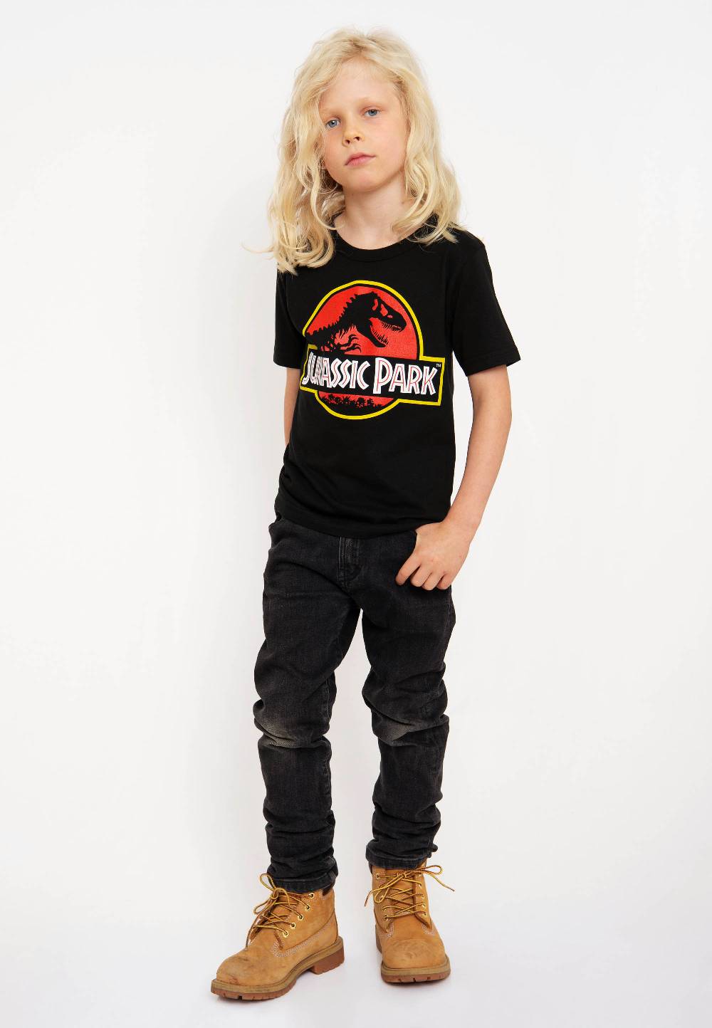 Logoshirt Jurassic Park - Logo - Bio - T-Shirt Print - Kinder Vatertagsangebot