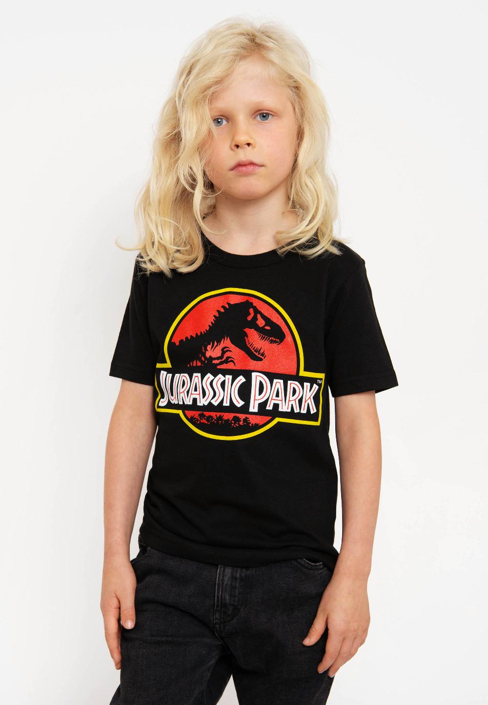 Logoshirt Jurassic Park - Logo - Bio - T-Shirt Print - Kinder Vatertagsangebot