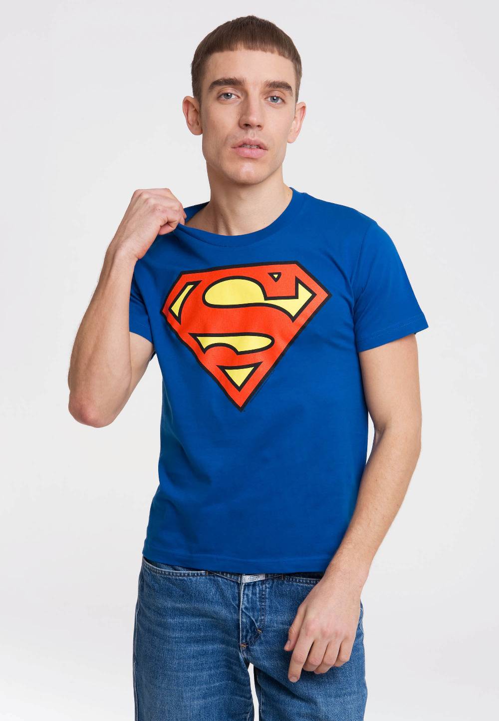 Logoshirt Superman - Logo (Clean) - DC Comics - T-Shirt Print - Herren Zeitlich begrenztes Angebot