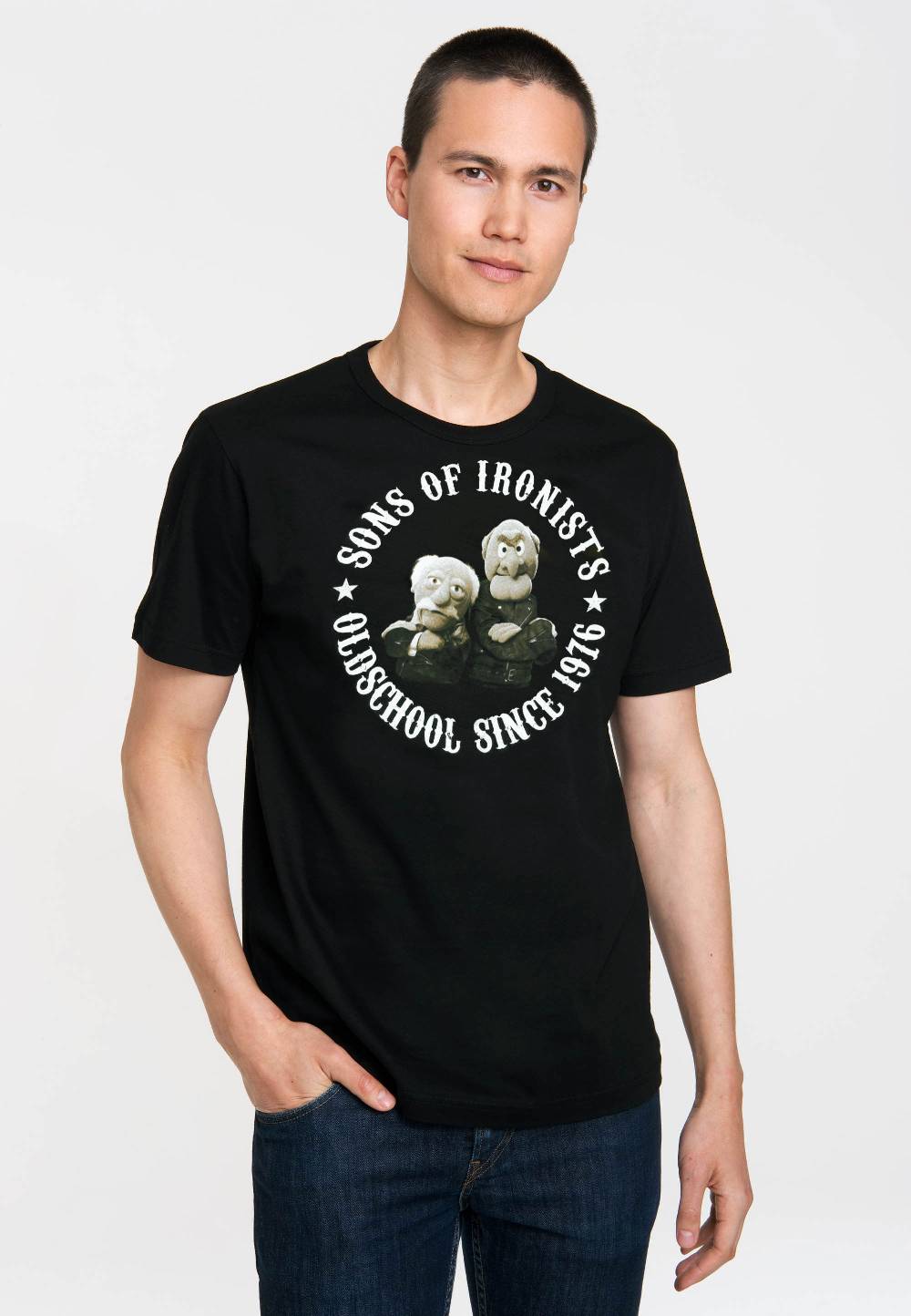 Logoshirt Waldorf & Statler - Sons Of Ironists - The Muppets - T-Shirt Print - Herren Bestseller