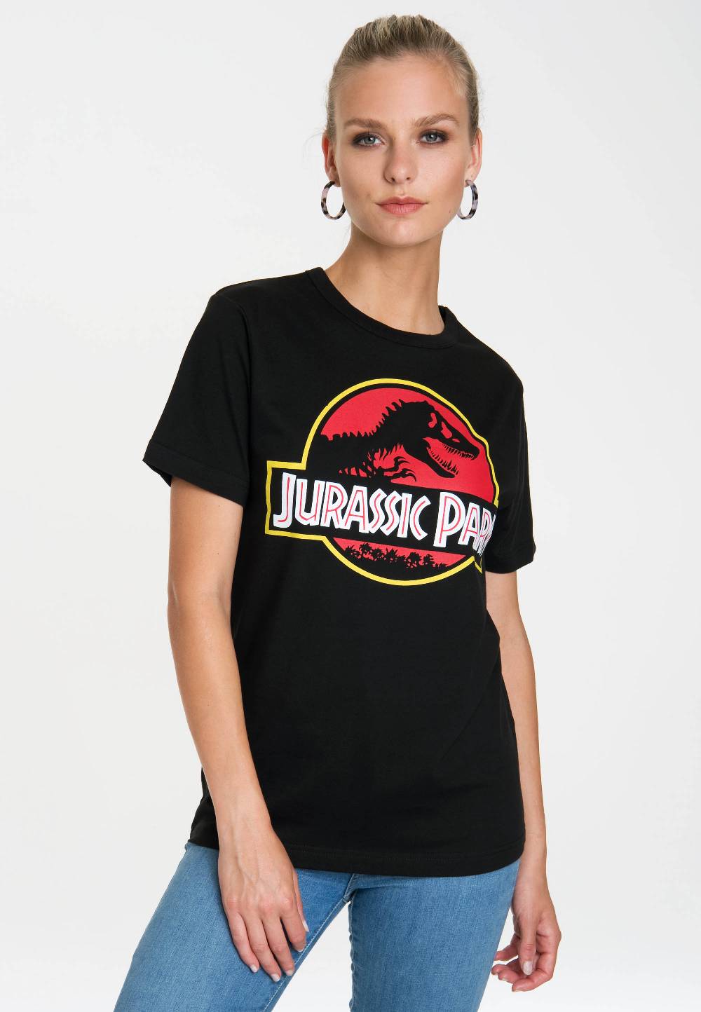 Logoshirt Jurassic Park - Logo - T-Shirt Print - Damen Räumungsverkauf