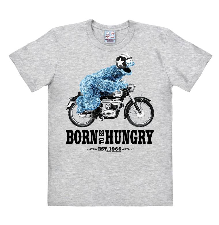 Logoshirt Krümelmonster | Born To Be Hungry | Easy Fit Herren T-Shirt Super Sparpreis