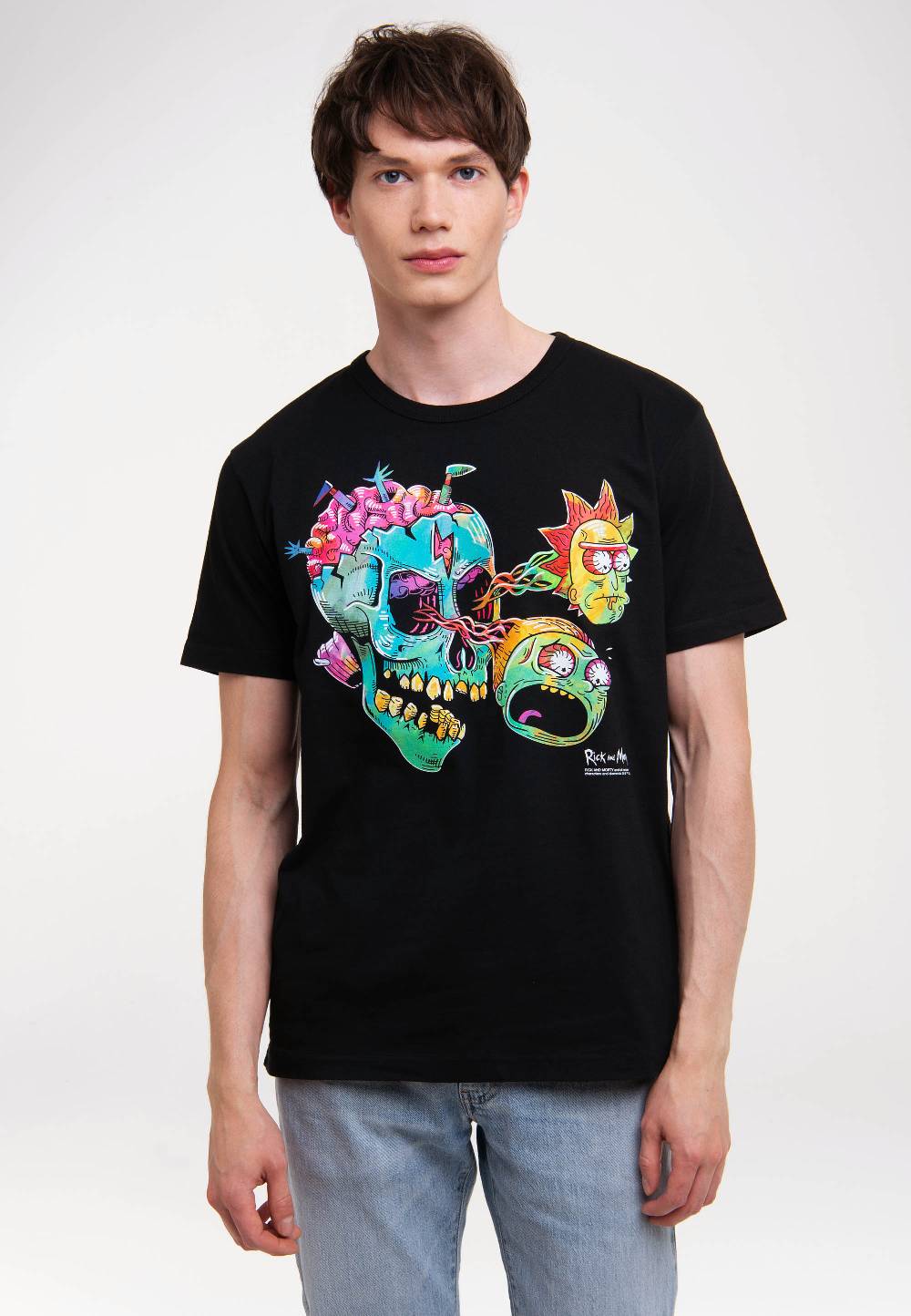 Logoshirt Rick & Morty - Eyeball Skull - T-Shirt Print - Herren Letzte 2 Tage