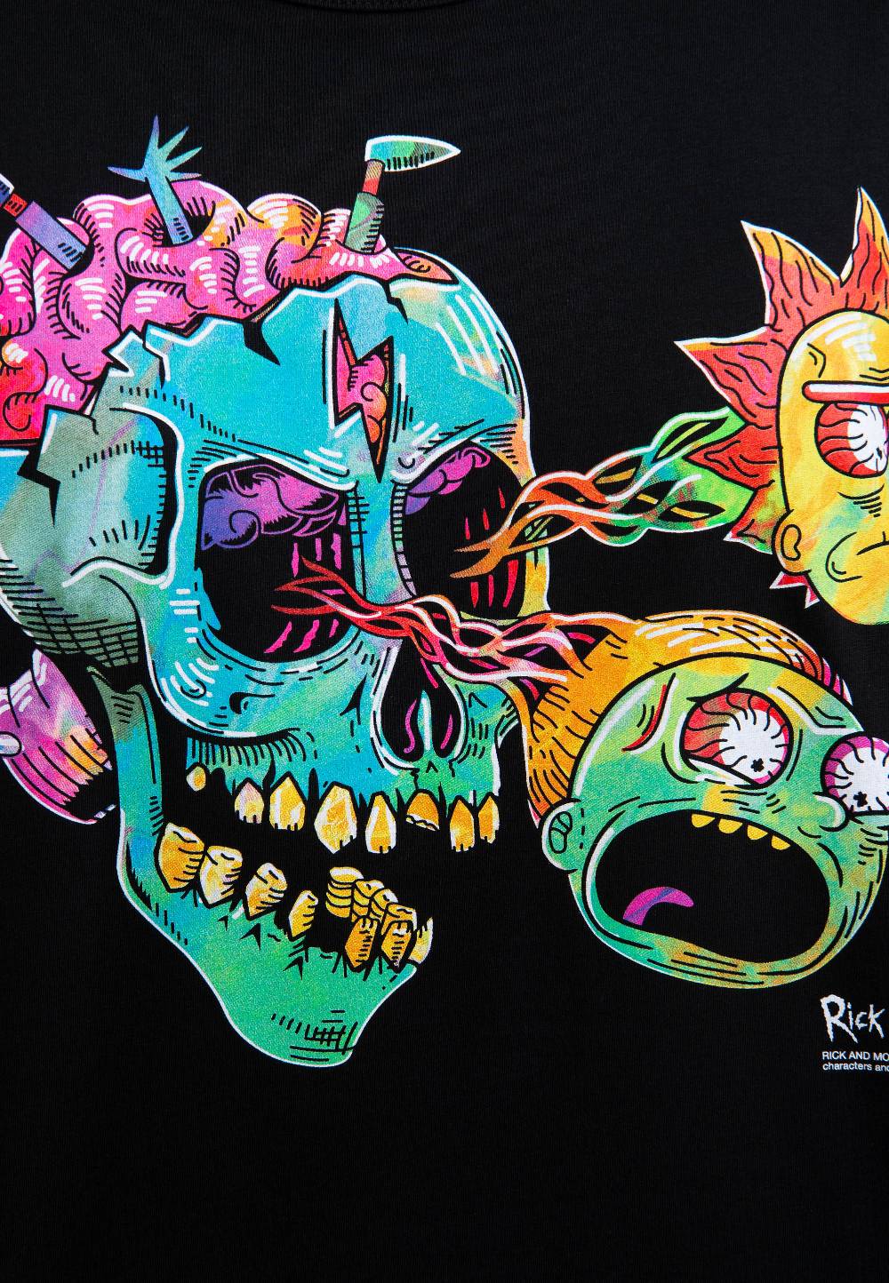 Logoshirt Rick & Morty - Eyeball Skull - T-Shirt Print - Herren Letzte 2 Tage