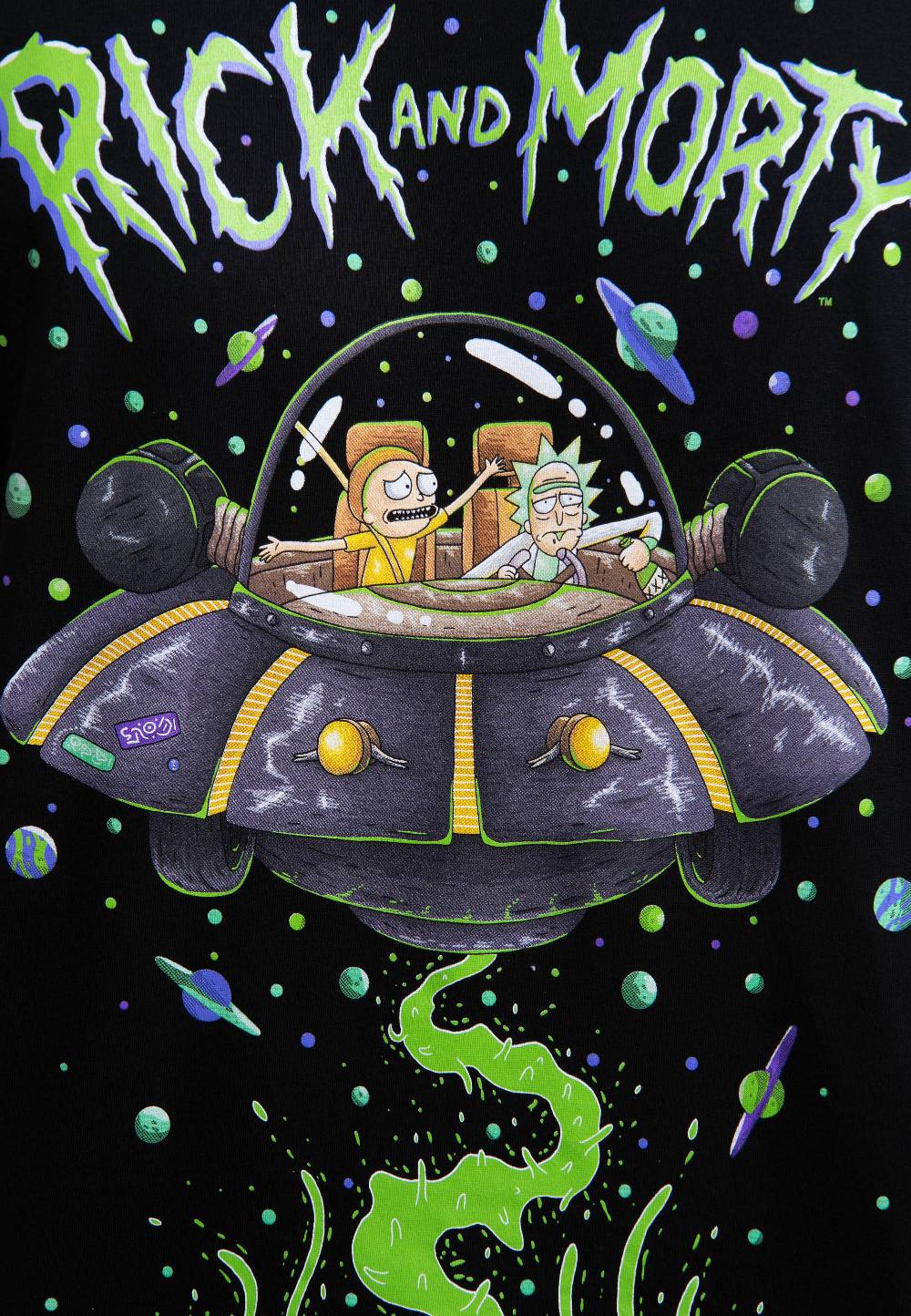 Logoshirt Rick & Morty - Raumschiff - T-Shirt Print - Herren Bis zu 60% Rabatt