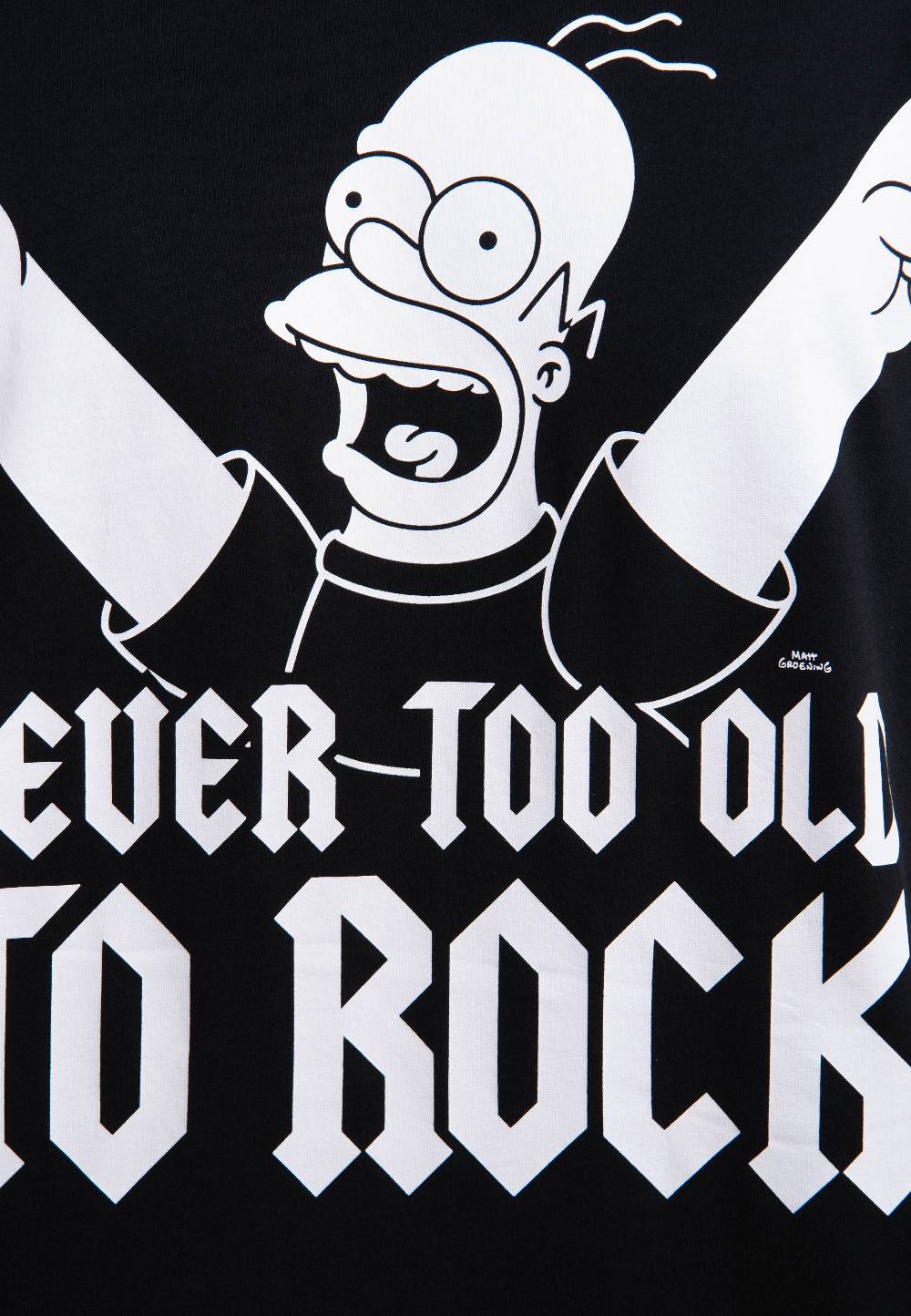 Logoshirt The Simpsons - Homer Simpson - Never Too Old To Rock - T-Shirt Print - Herren Bis zu 65% Rabatt