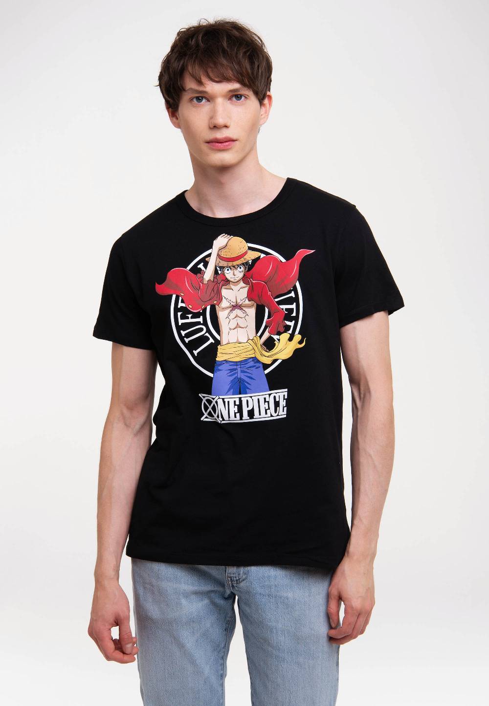 Logoshirt One Piece - Luffy New World - T-Shirt Print - Herren Vierteljährliche Förderung
