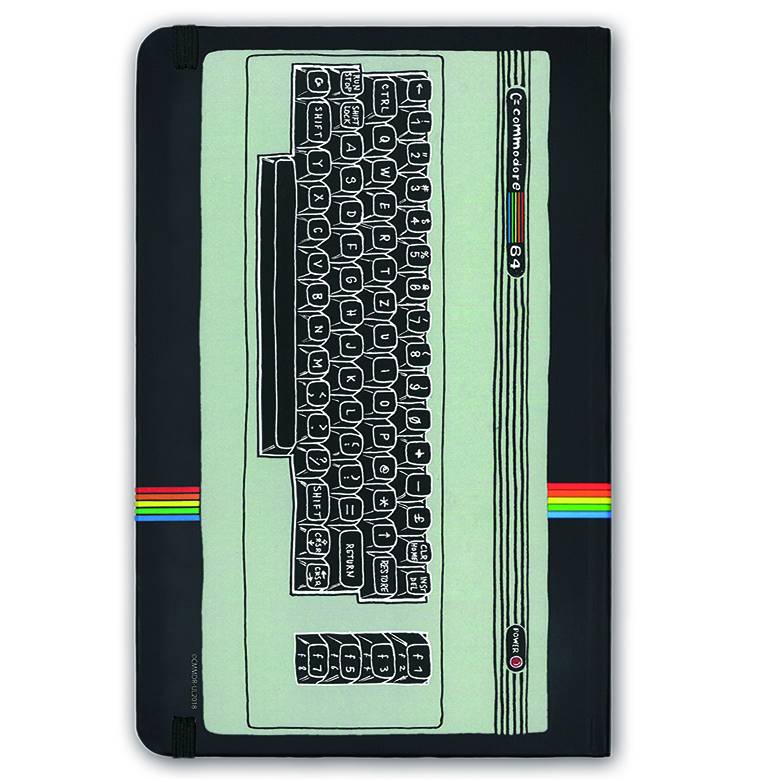 Logoshirt Commodore 64 - C64 Logo - Hardcover Notizbuch A5 - mit Gummiband - Liniert Muttertagsangebot