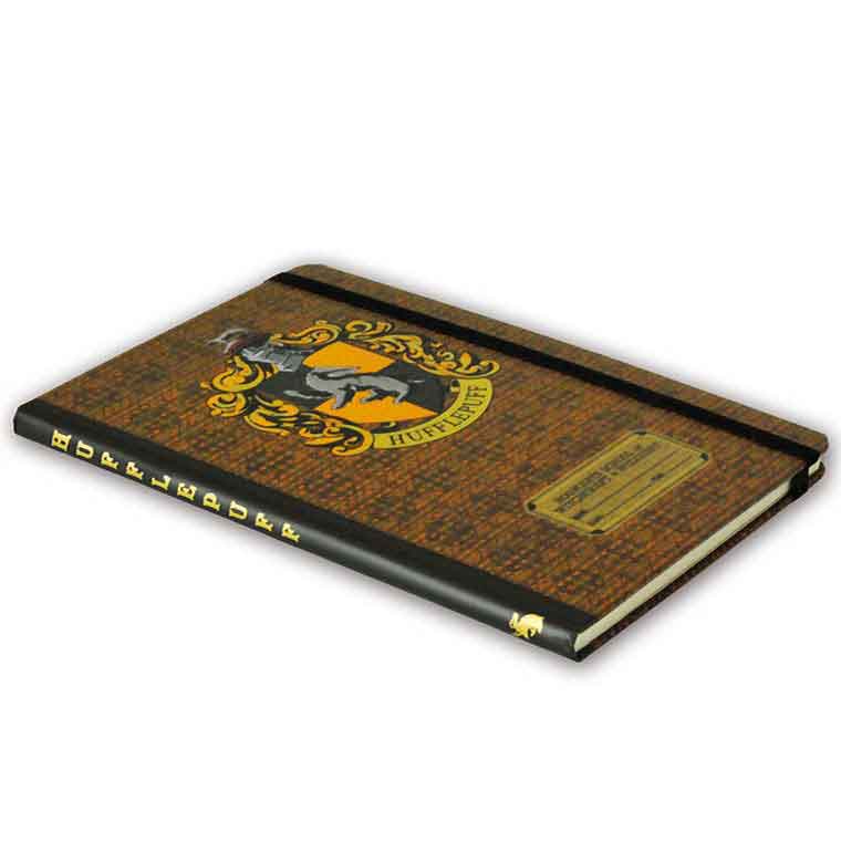 Logoshirt Harry Potter - Hufflepuff Logo - Hardcover Notizbuch A5 - mit Gummiband - Liniert Jubiläumsangebot