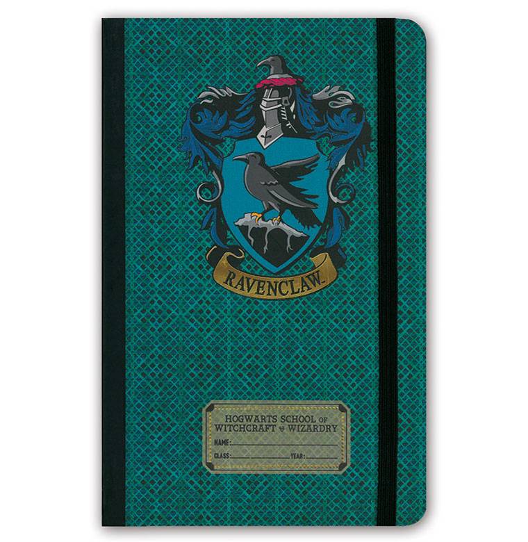 Logoshirt Harry Potter - Ravenclaw Logo - Hardcover Notizbuch A5 - mit Gummiband - Liniert