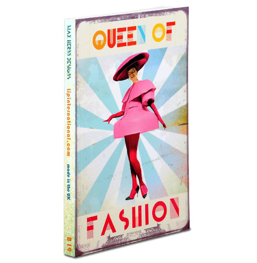 Logoshirt Queen of Fashion - Notizbuch Neueste Mode