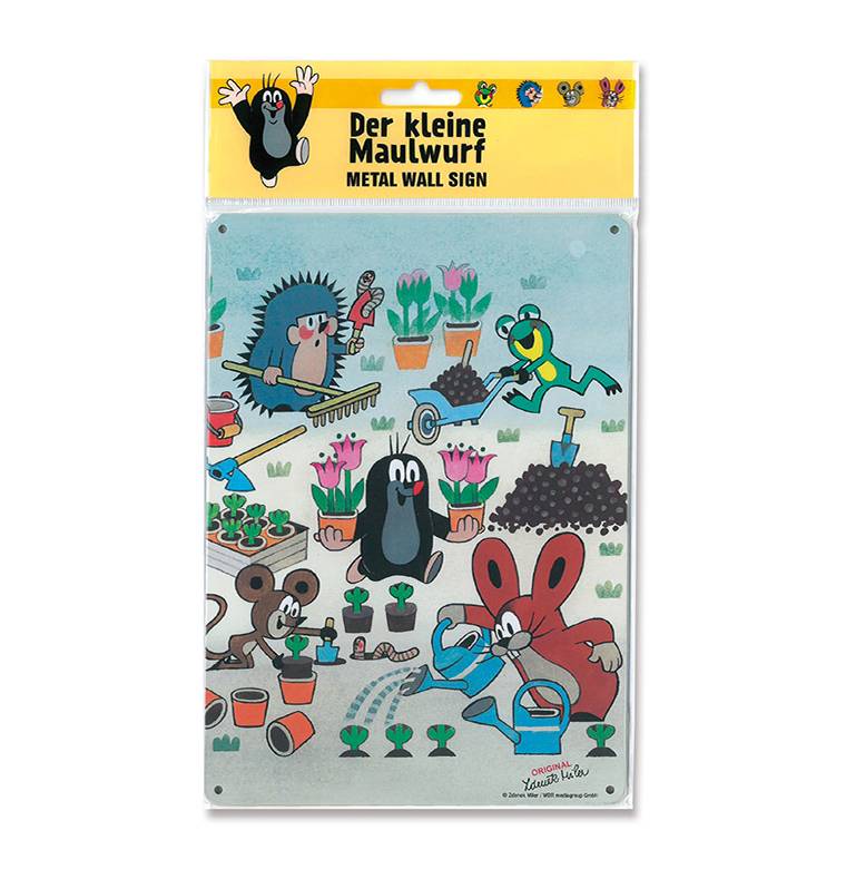 Logoshirt Der kleine Maulwurf - Garten - Blechschild A5 Saisonale Angebote