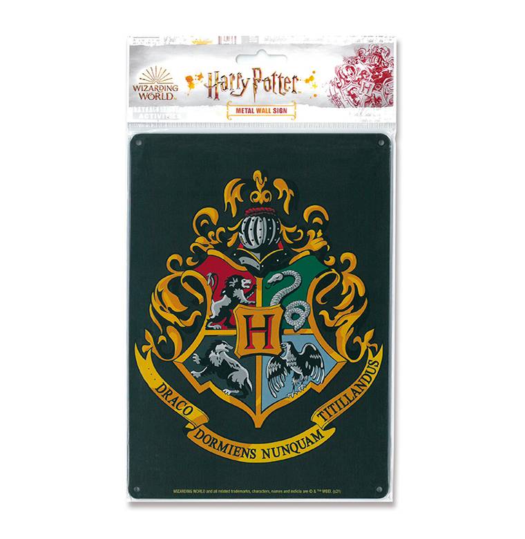 Logoshirt Harry Potter - Hogwarts Logo - Blechschild A5 Letzte 2 Tage