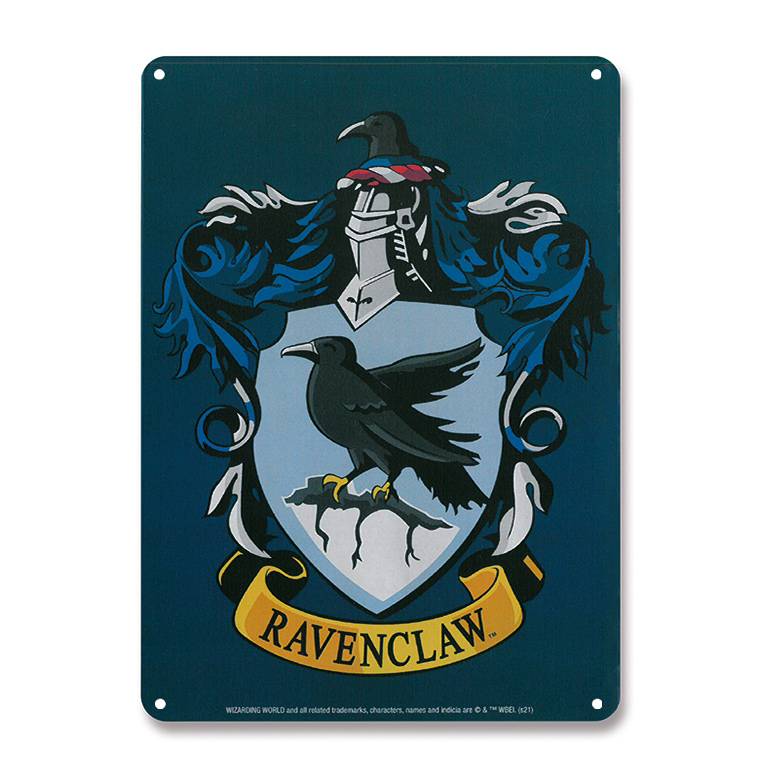Logoshirt Harry Potter - Ravenclaw Logo - Rabe - Blechschild A5